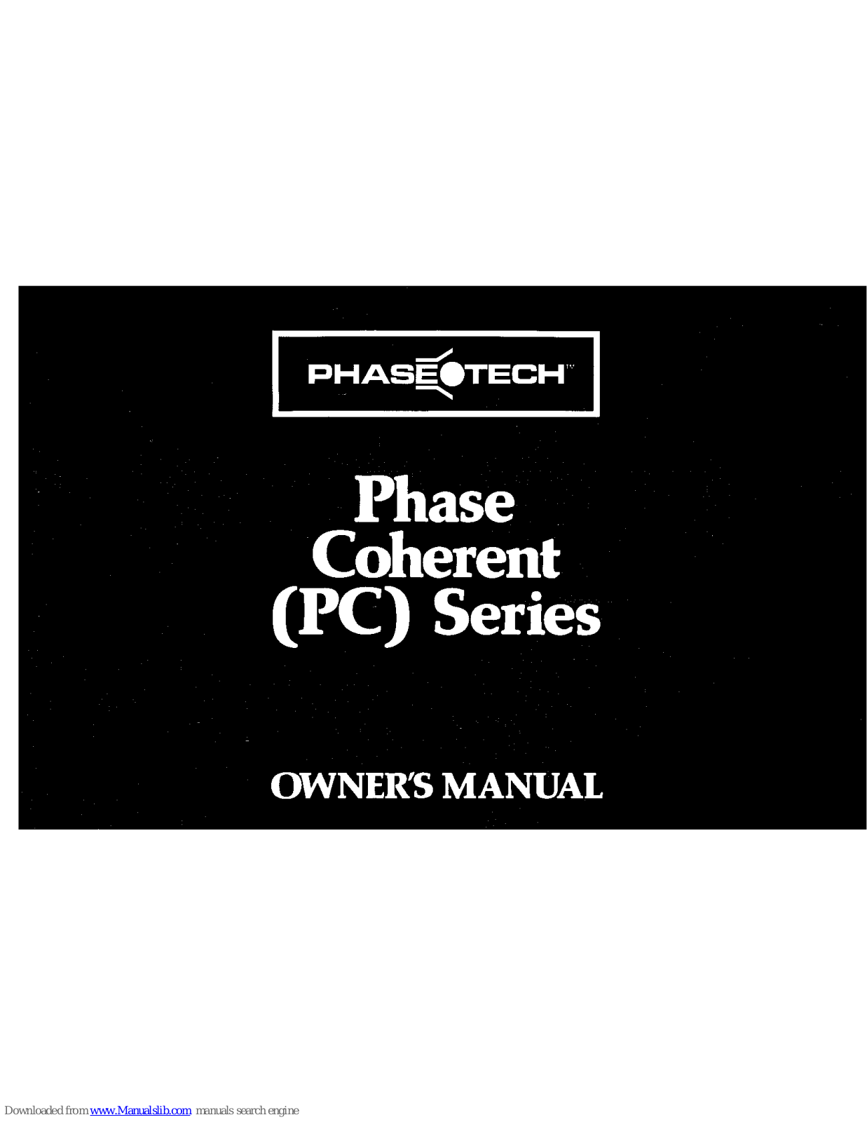 Phase-Tech PC 40, PC 60, PC 600HO, PC 800HO, PC 1000HO Owner's Manual - ManualMachine.com
