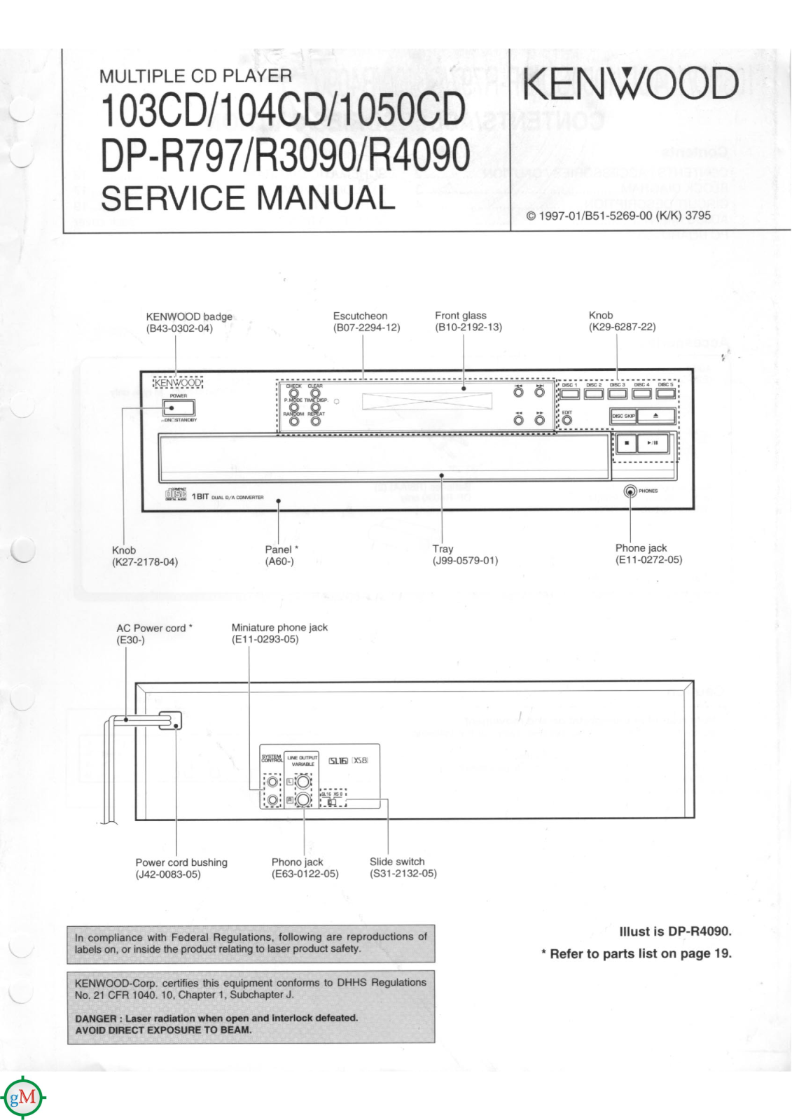 Kenwood 1050-CD Service manual