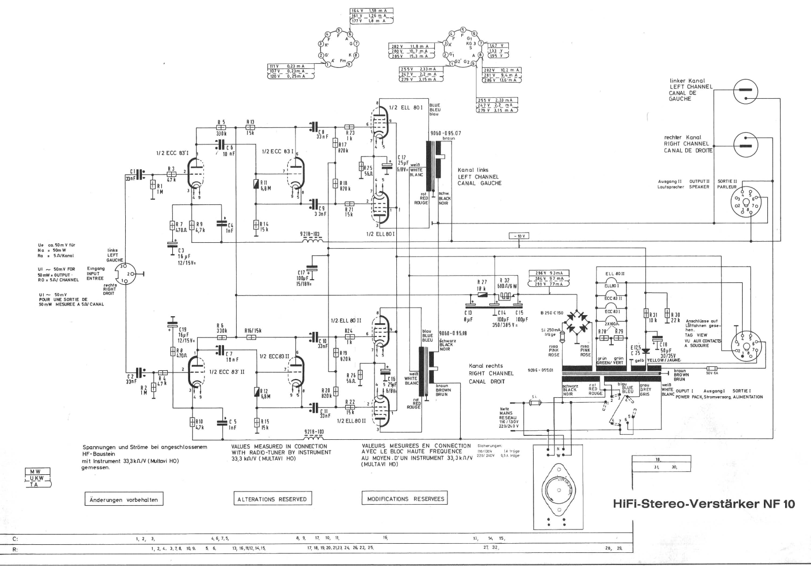 Grundig MV-4-NF-10 Schematic