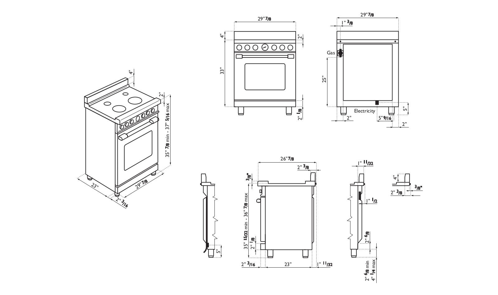 Superiore RN301GCSS, RN301GPSSL Dimension Guide - ManualMachine.com