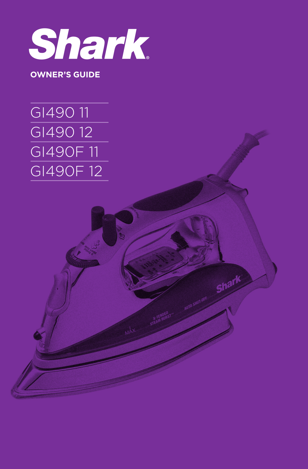 Shark GI490F 12, GI490 12, GI490 11, GI490F 11 User Manual