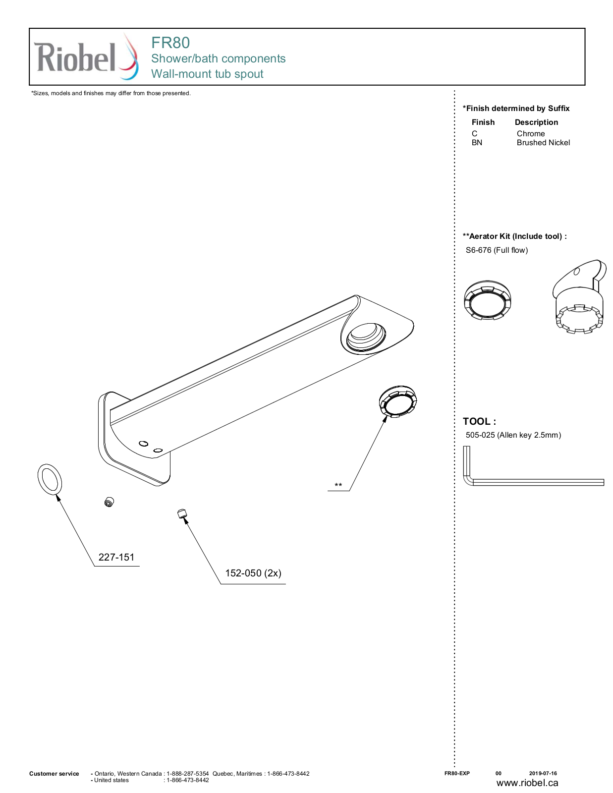 Riobel ROBL1300 Specifications - ManualMachine.com