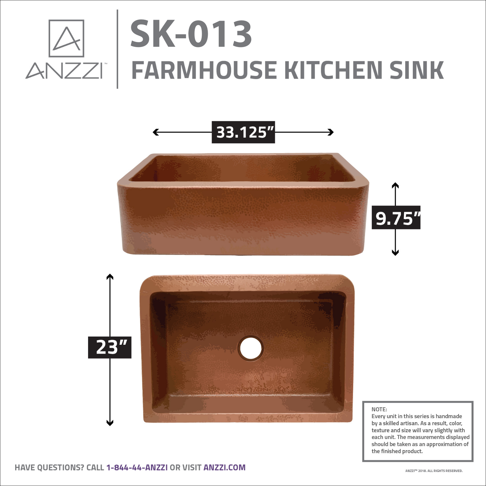 ANZZI BCYN1238 Dimensions - ManualMachine.com