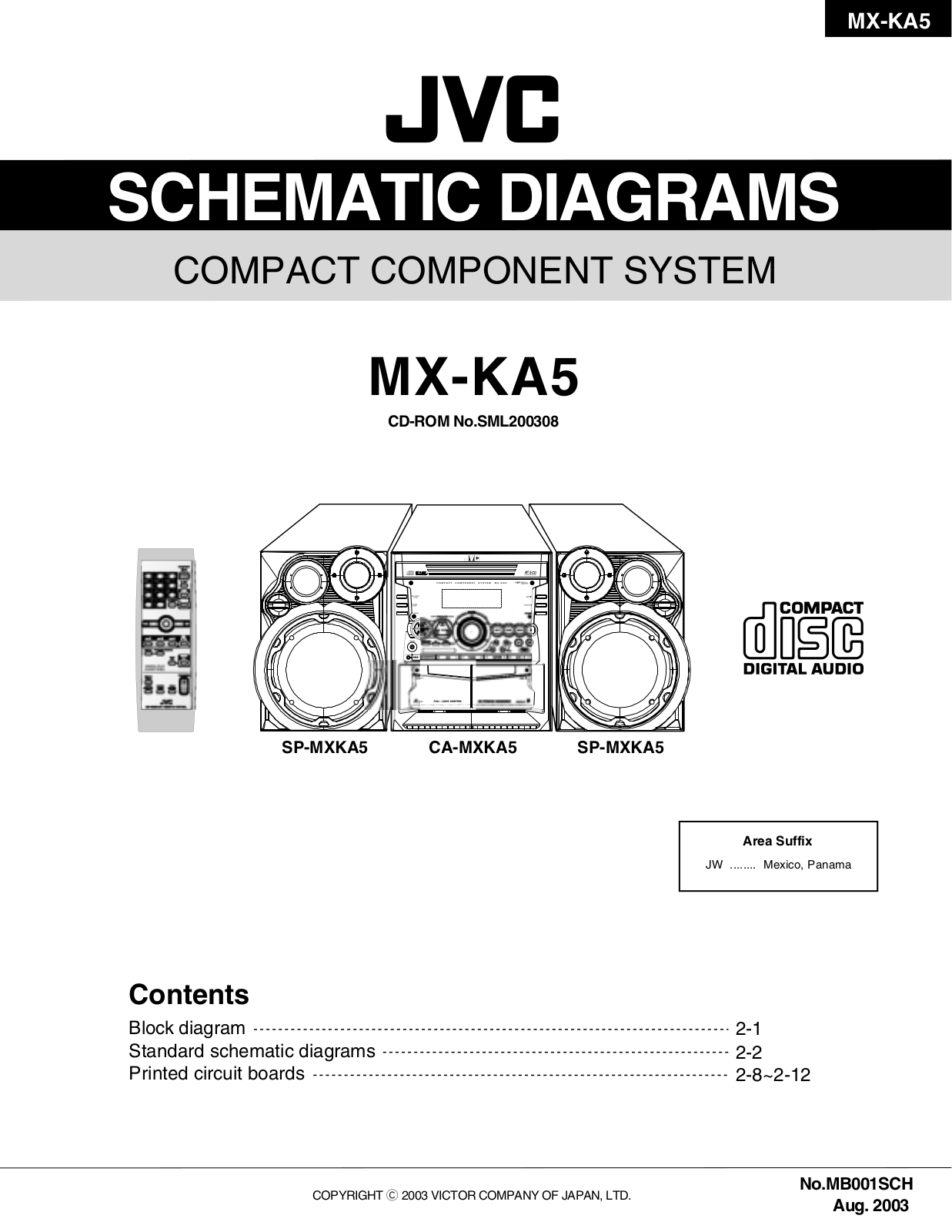 JVC MXKA-5 Service manual