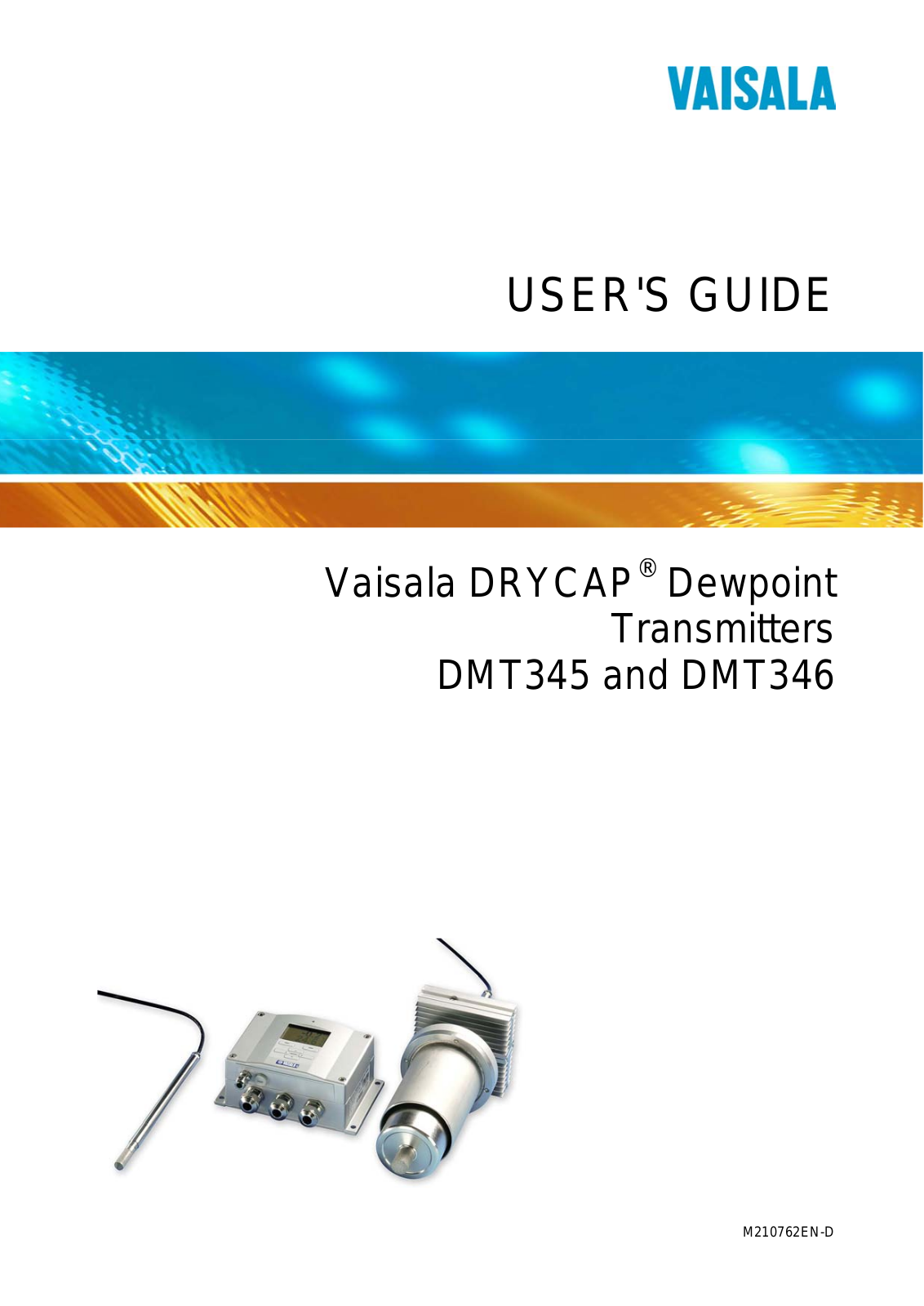 Vaisala DMT346, DMT345 User Manual