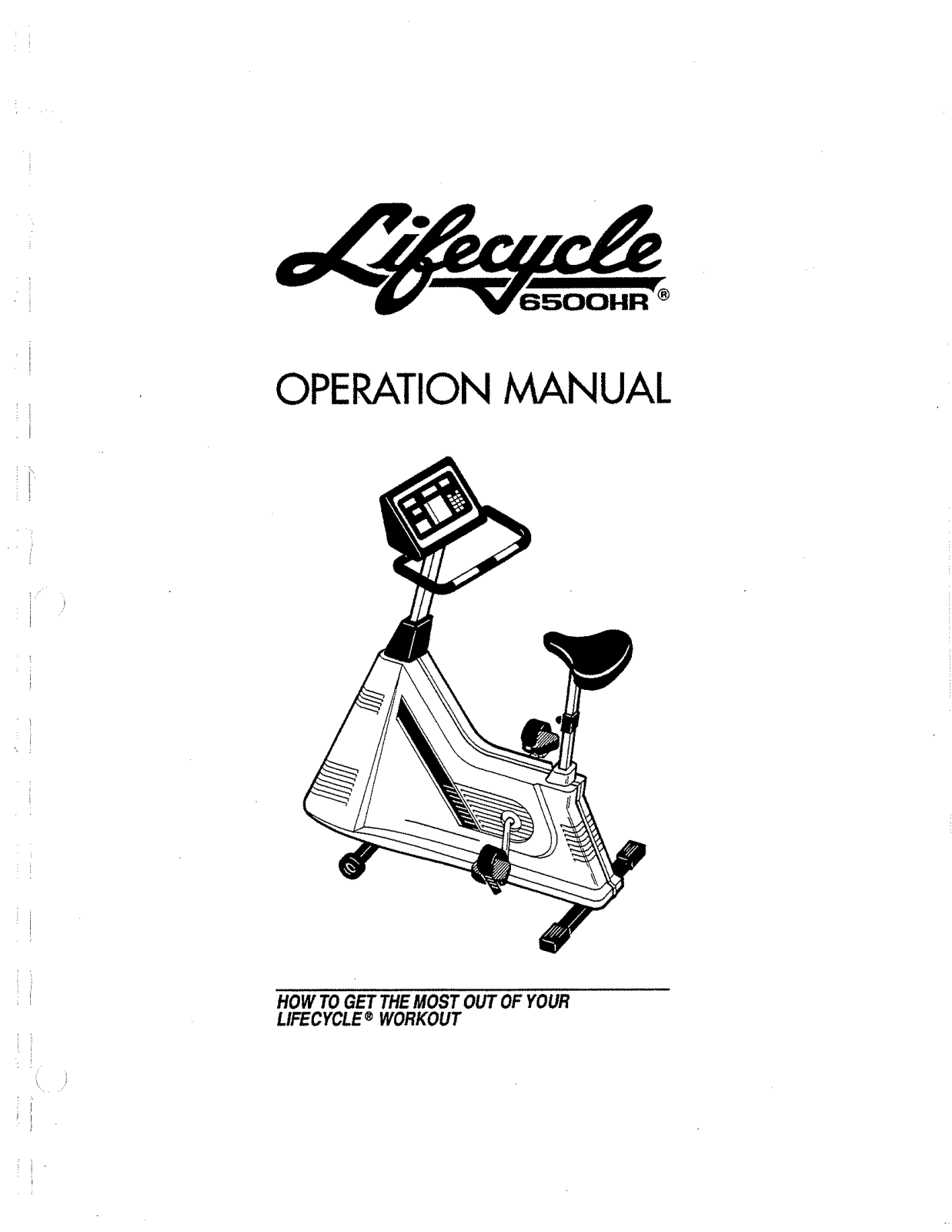 Life Fitness LC-6500HR User Manual