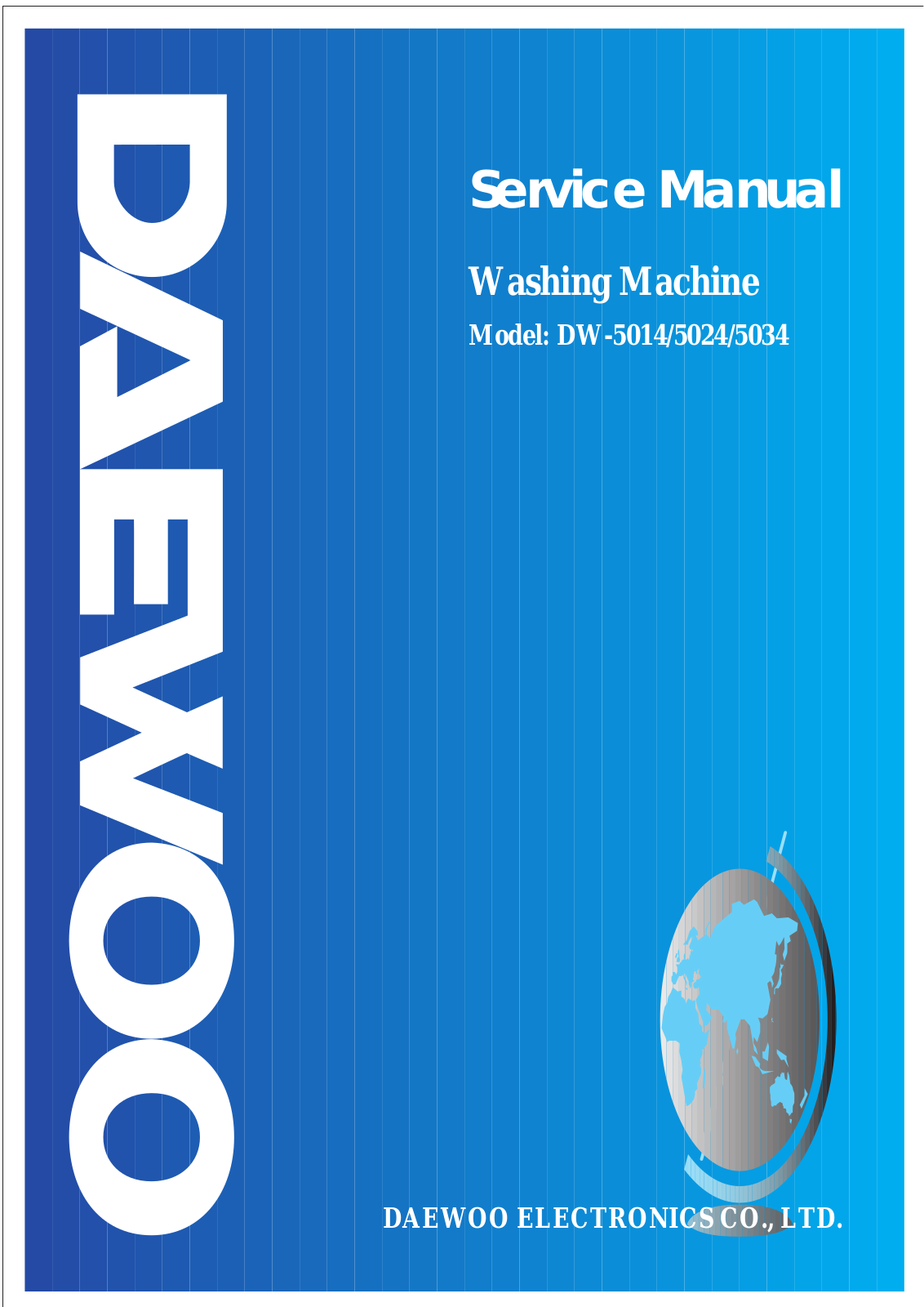 Daewoo DW-5024, DW-5014, DW-5034 Service Manual