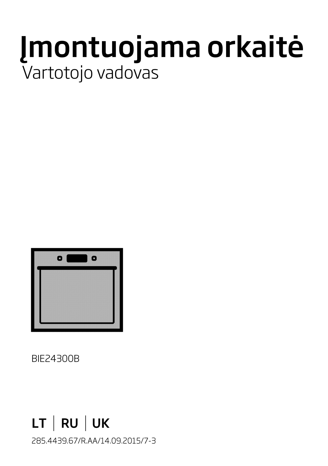 Beko BIE24300B User manual