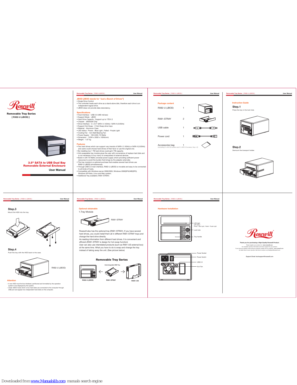 Rosewill RX82-U User Manual