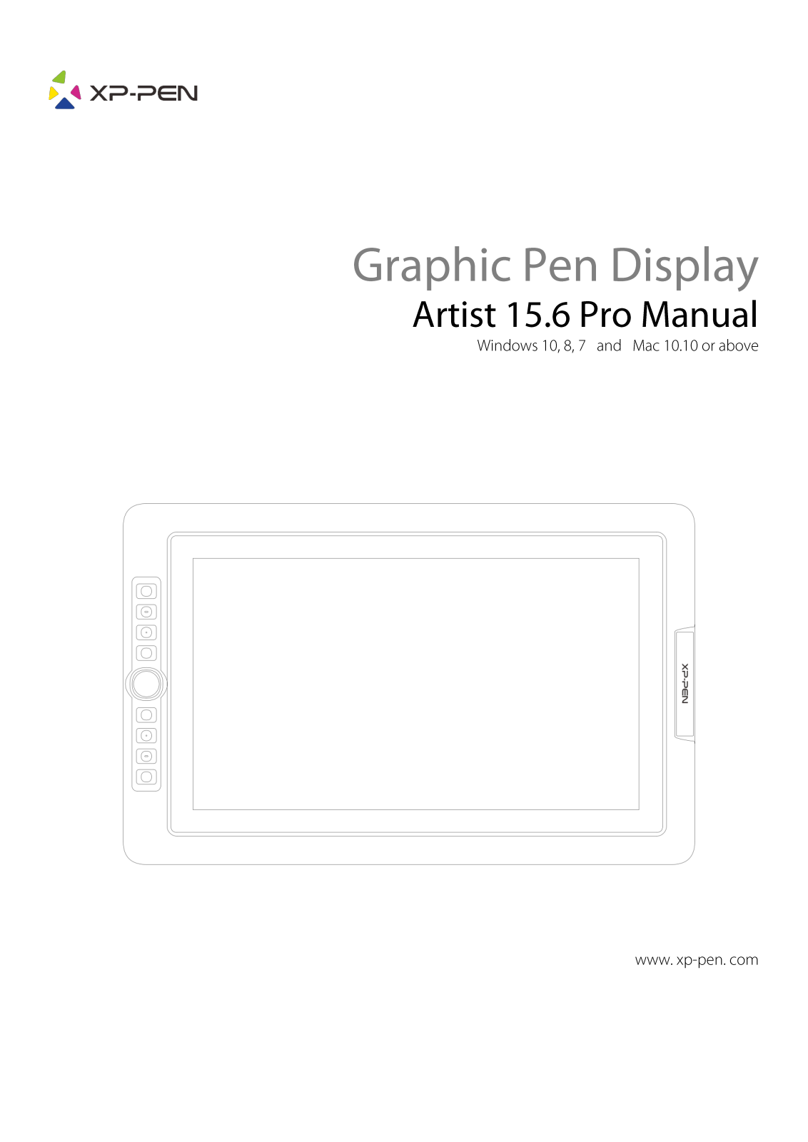 XP-Pen Artist 15.6 Pro User Manual