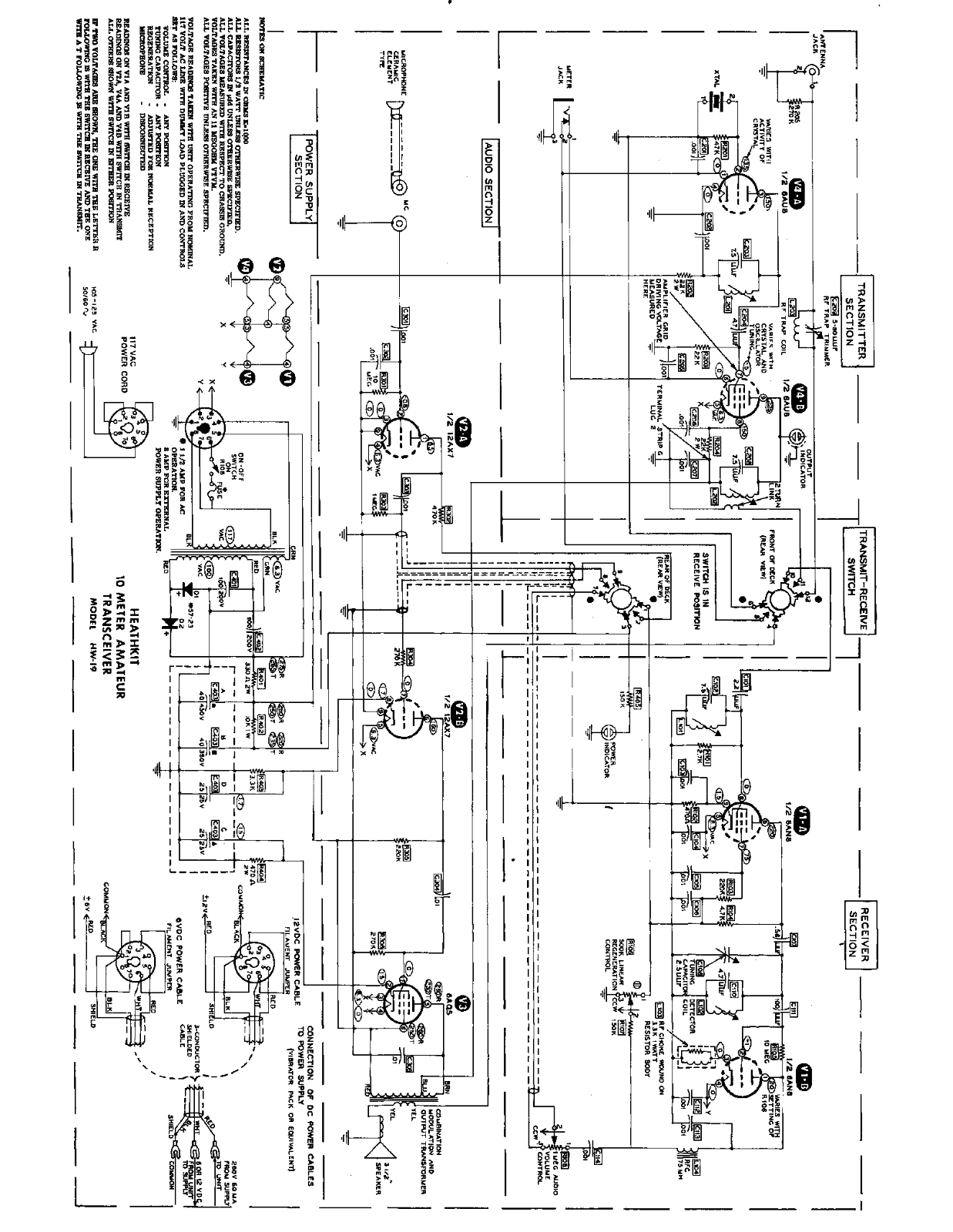 HEATHKIT HW-19 SCHEMATIC