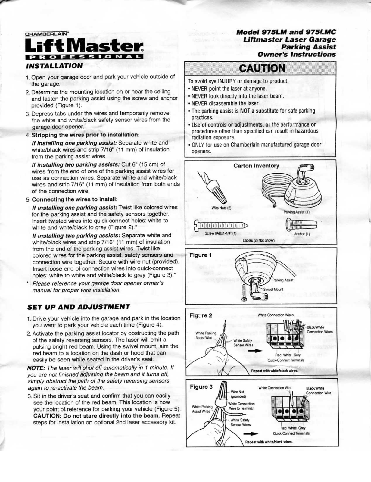 Chamberlain 975LM, 975LMC User Manual