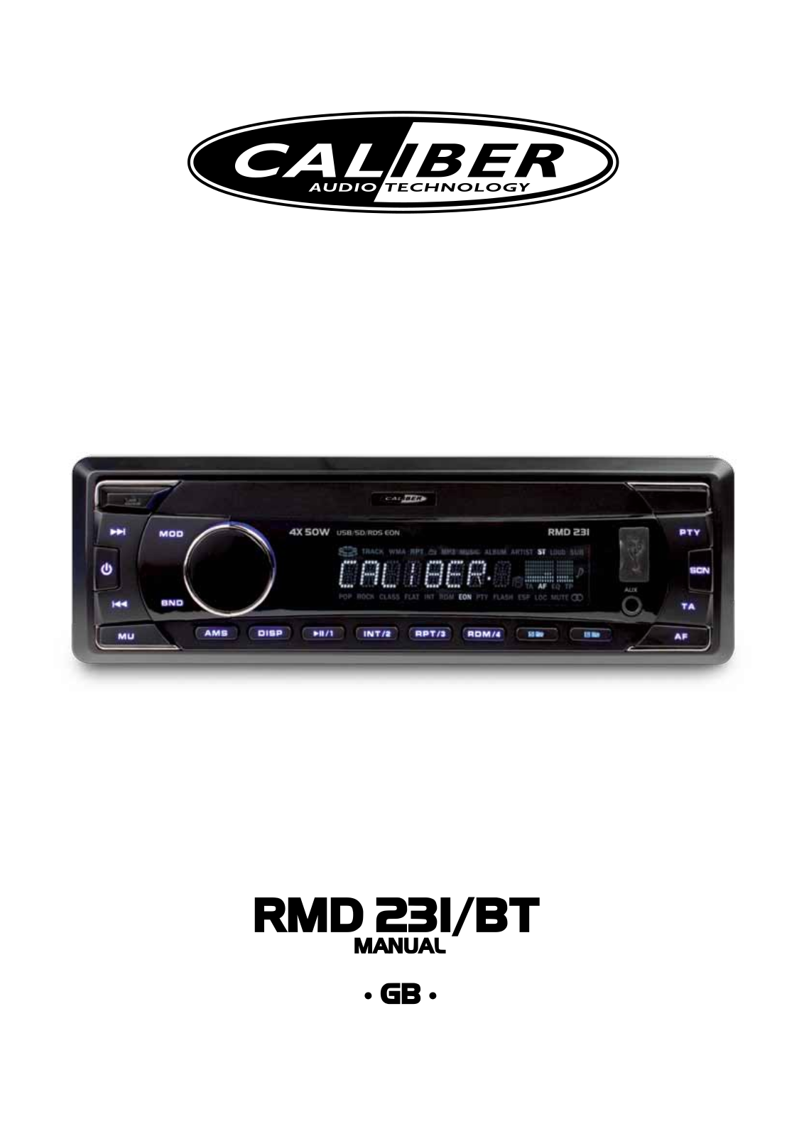 Caliber Audio Technology RMD231BT, RMD231 User Manual