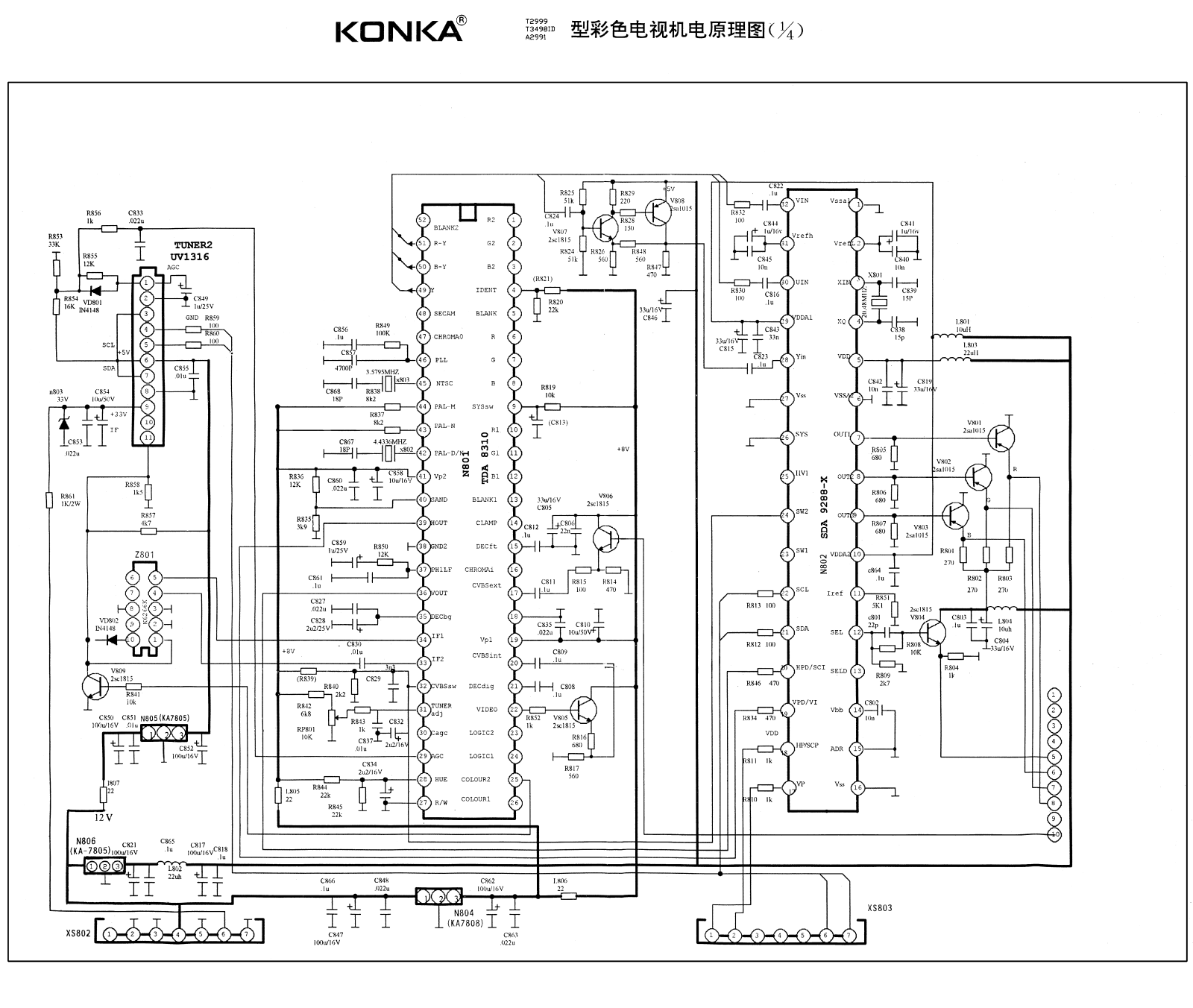 KONKA T2999 Schematic