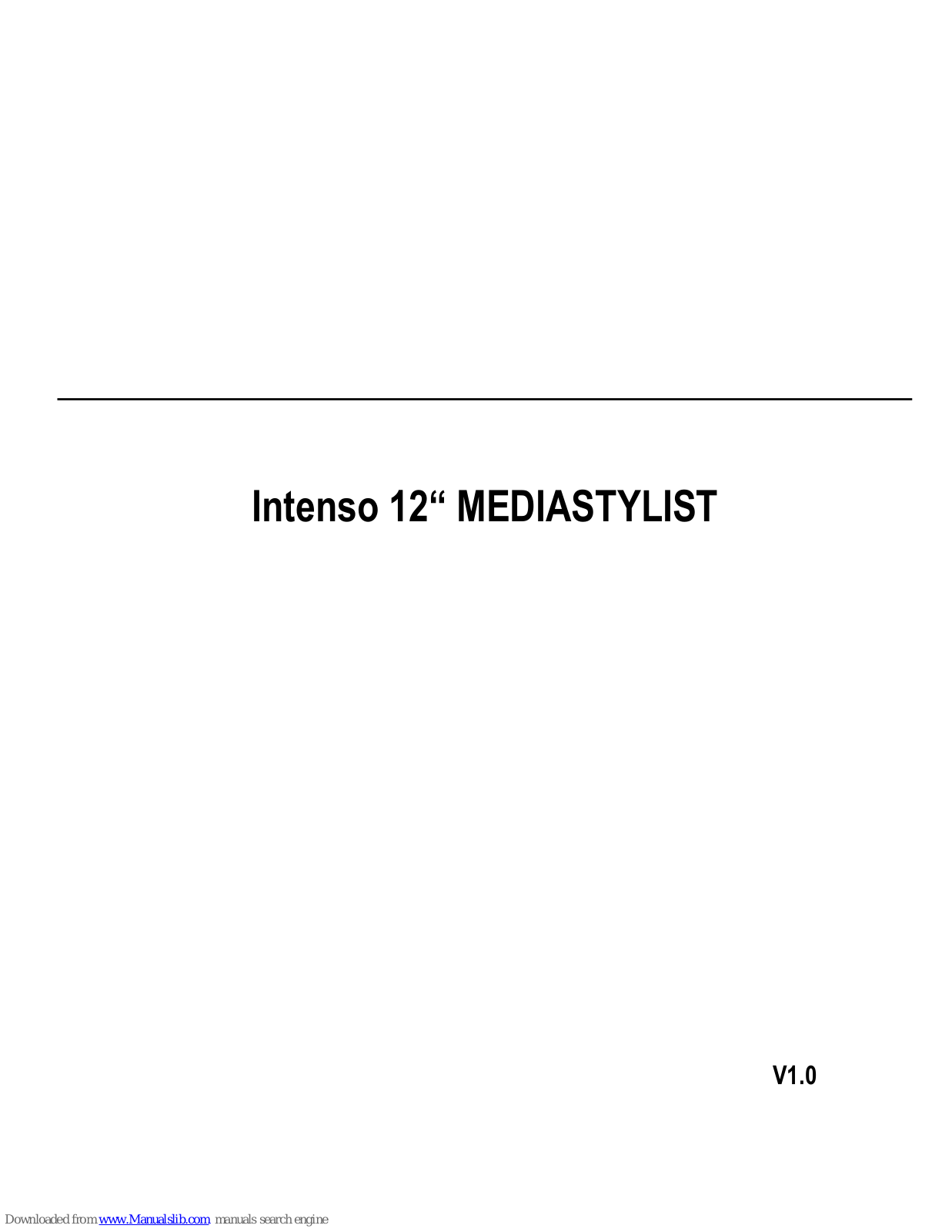 Intenso 12 inch MEDIASTYLIST User Manual