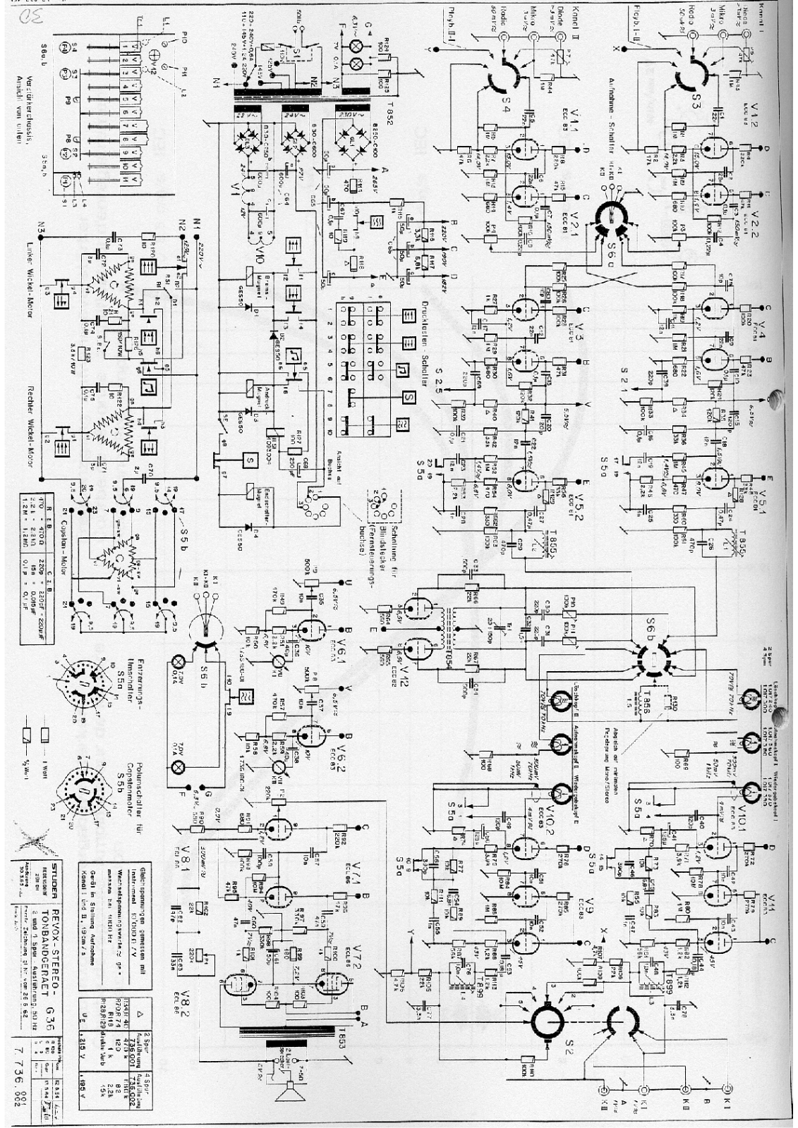 REVOX G36INT Service Manual