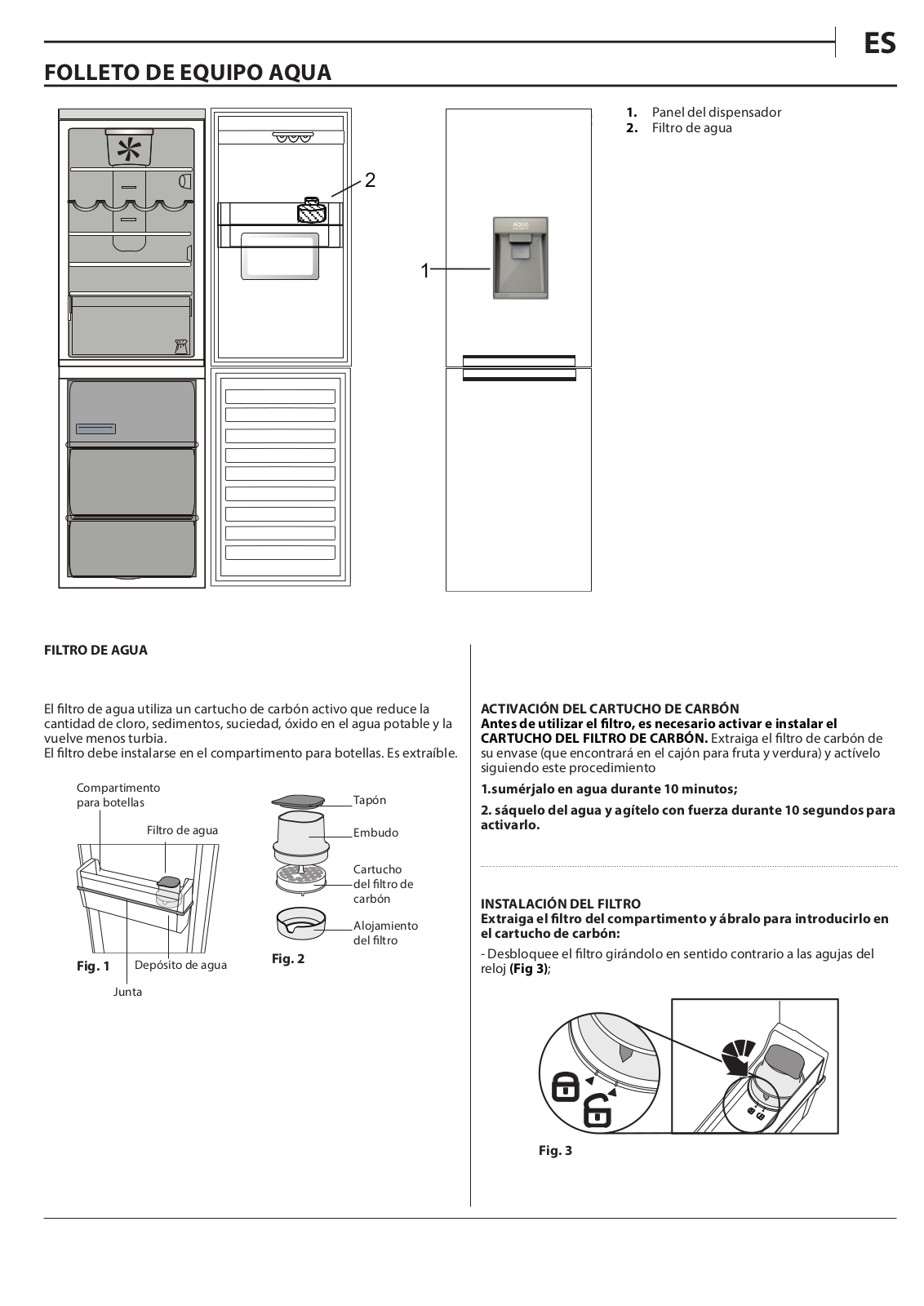 INDESIT LI8 S1E S AQUA Daily Reference Guide