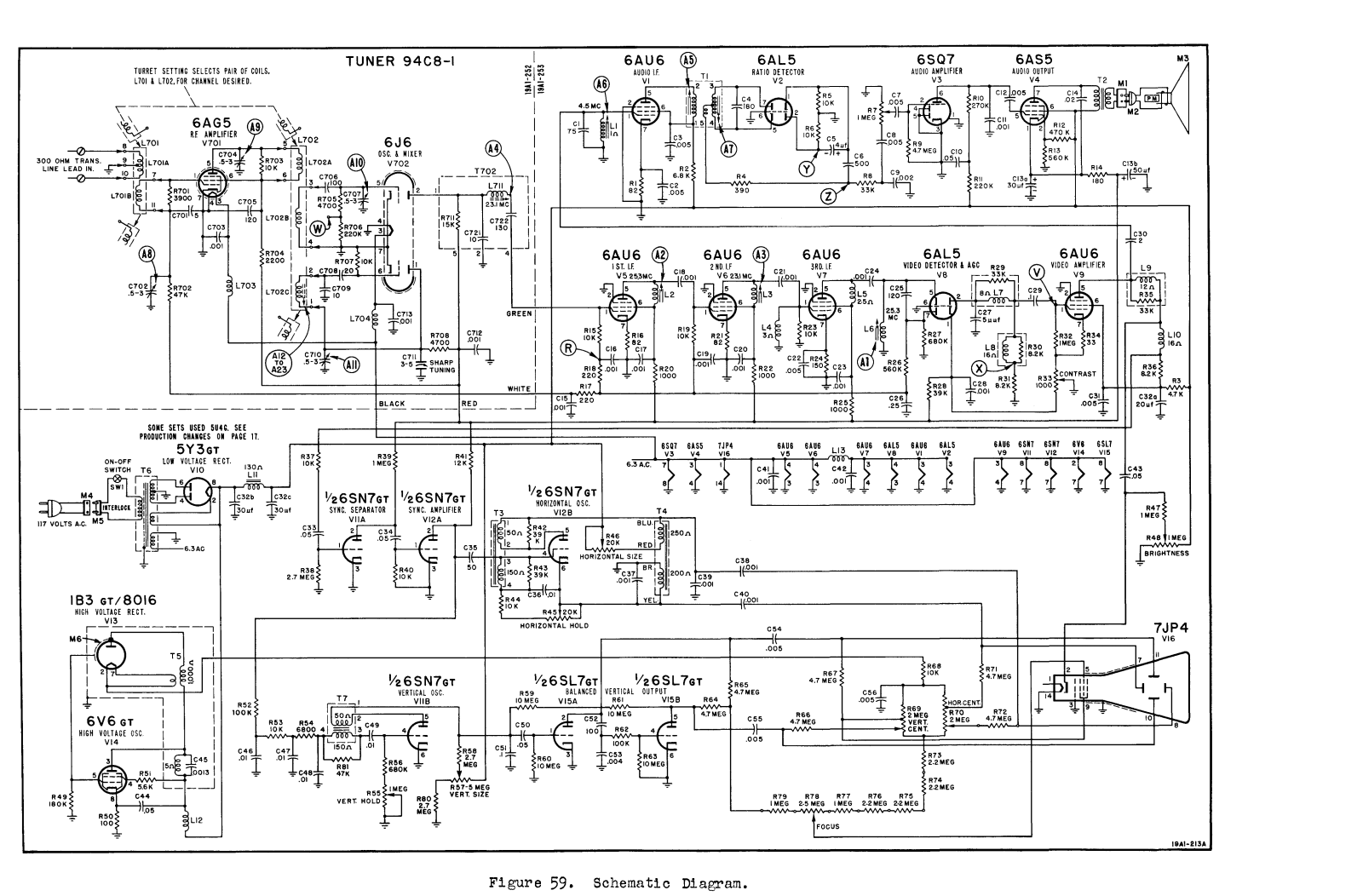 Admiral 19a1 schematic