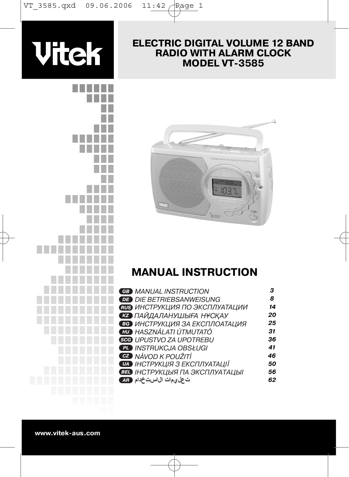 Vitek VT-3585 User Manual