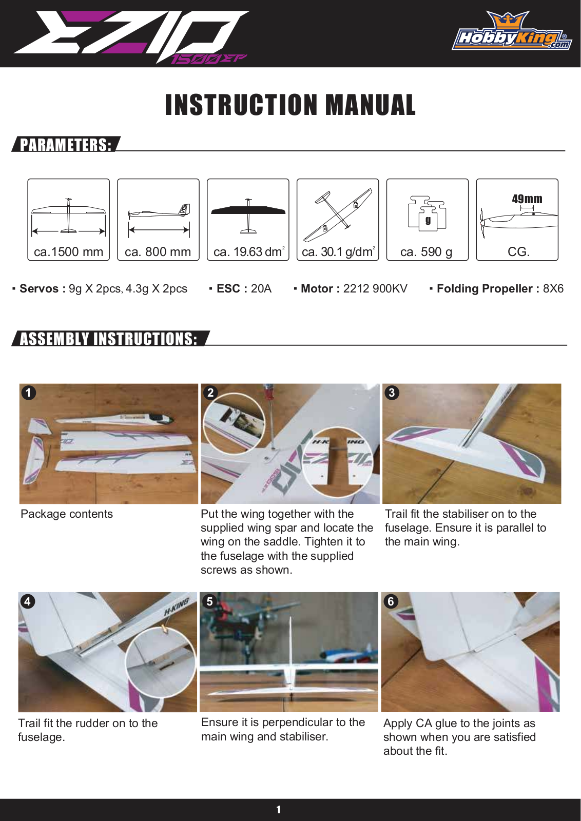 HobbyKing EZIO 1500 User guide - ManualMachine.com