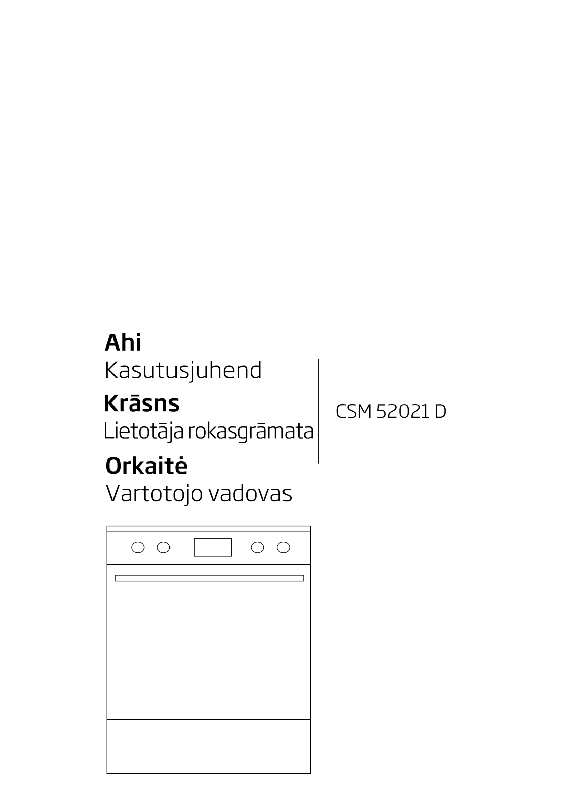 Beko CSM52021D User manual