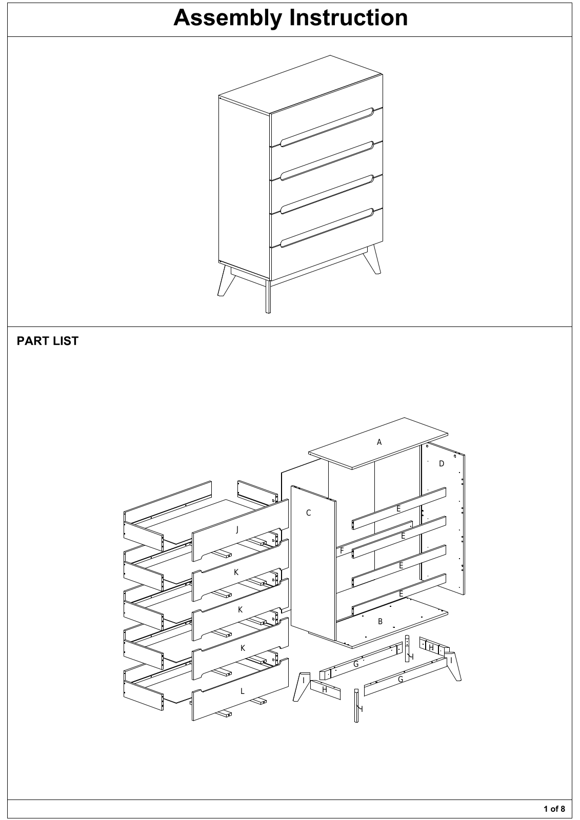 Hashtag Home W005327721 Assembly Instruction - ManualMachine.com