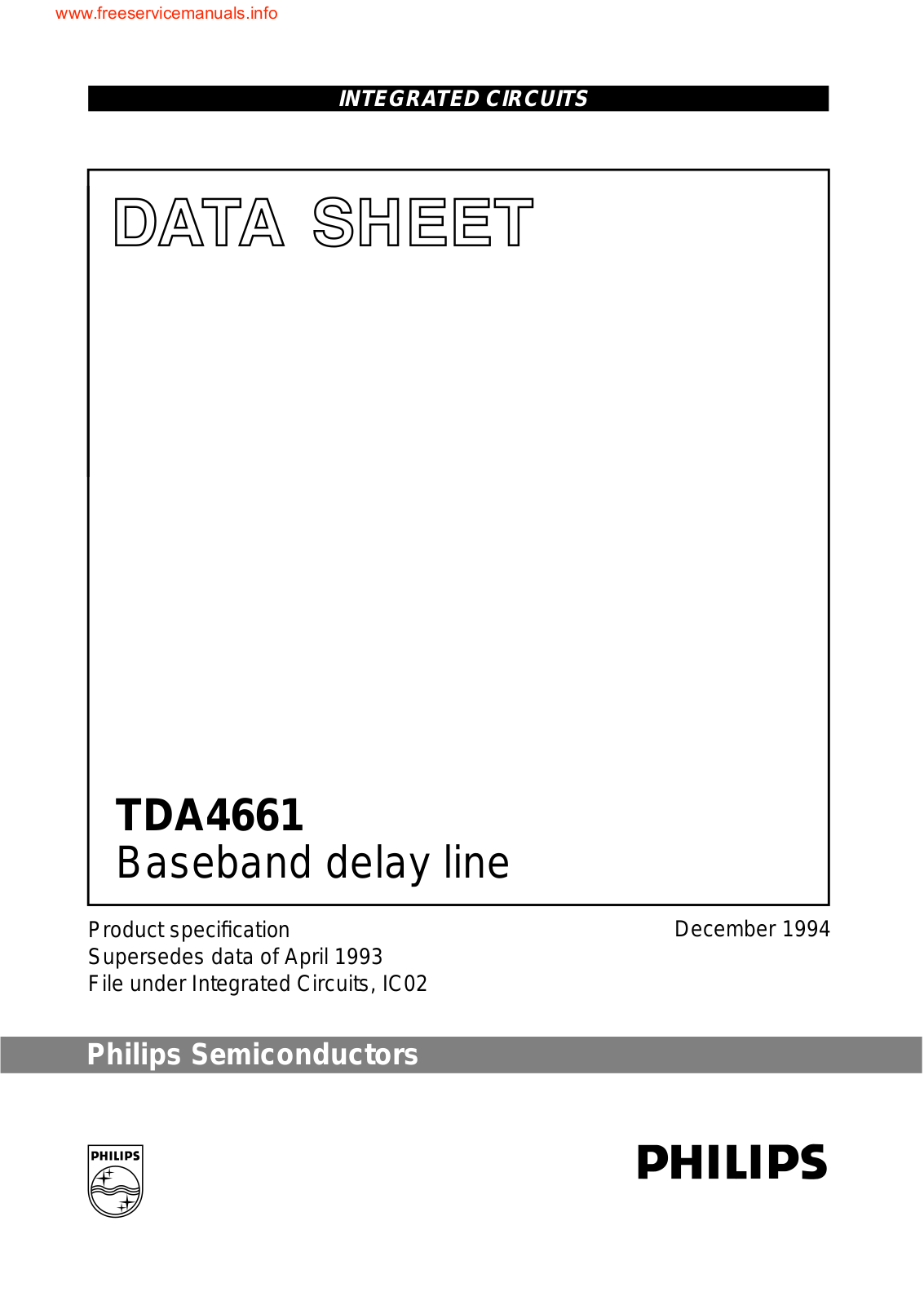 Philips tda4661 DATASHEETS