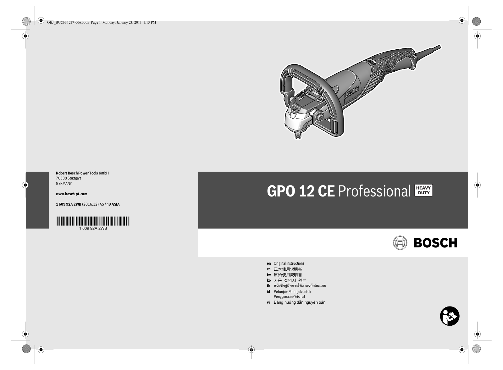 Bosch GPO 14 CE, GPO 12 CE User Manual