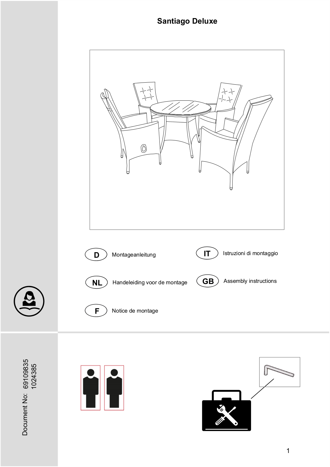 KONIFERA Santiago Deluxe Assembly instructions