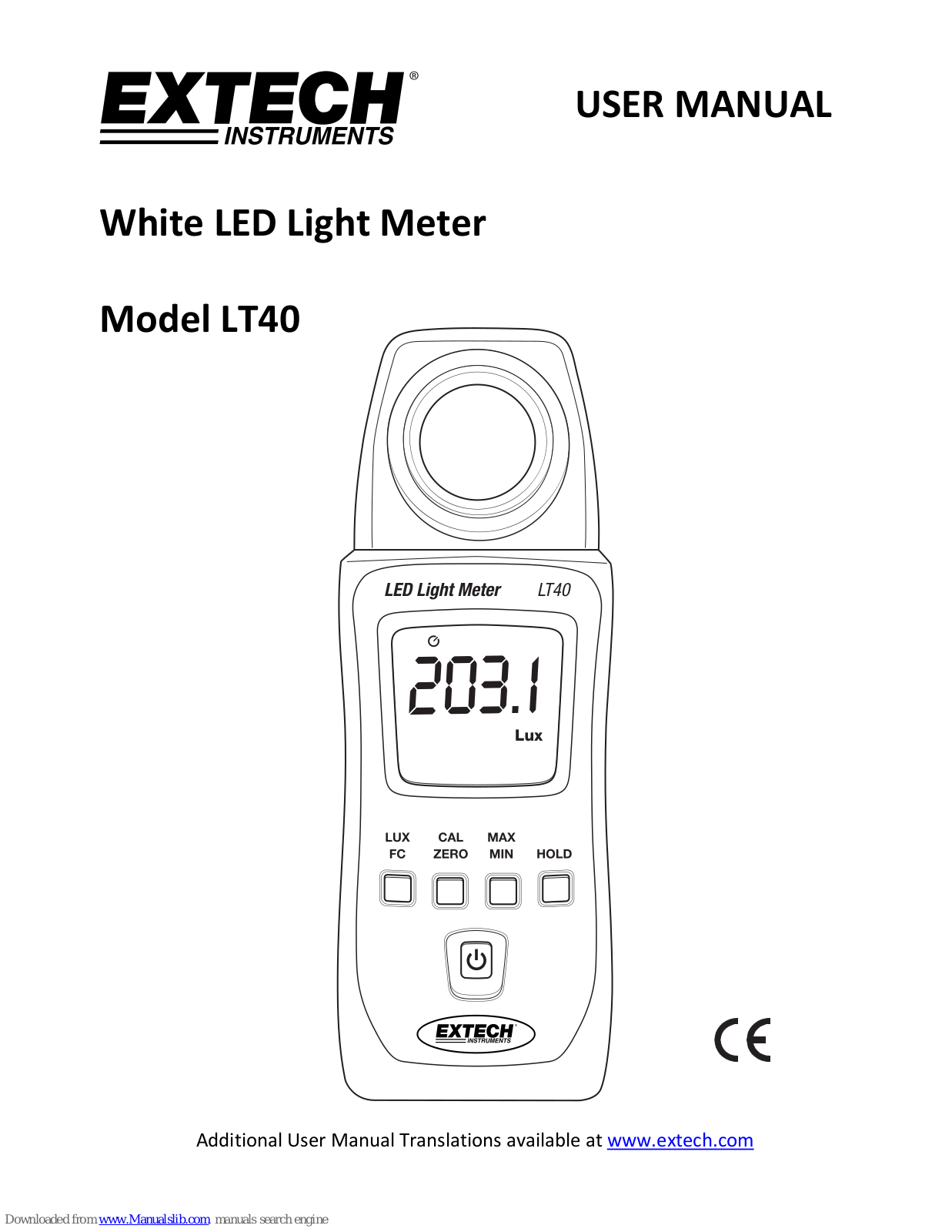 Extech Instruments LT40 User Manual