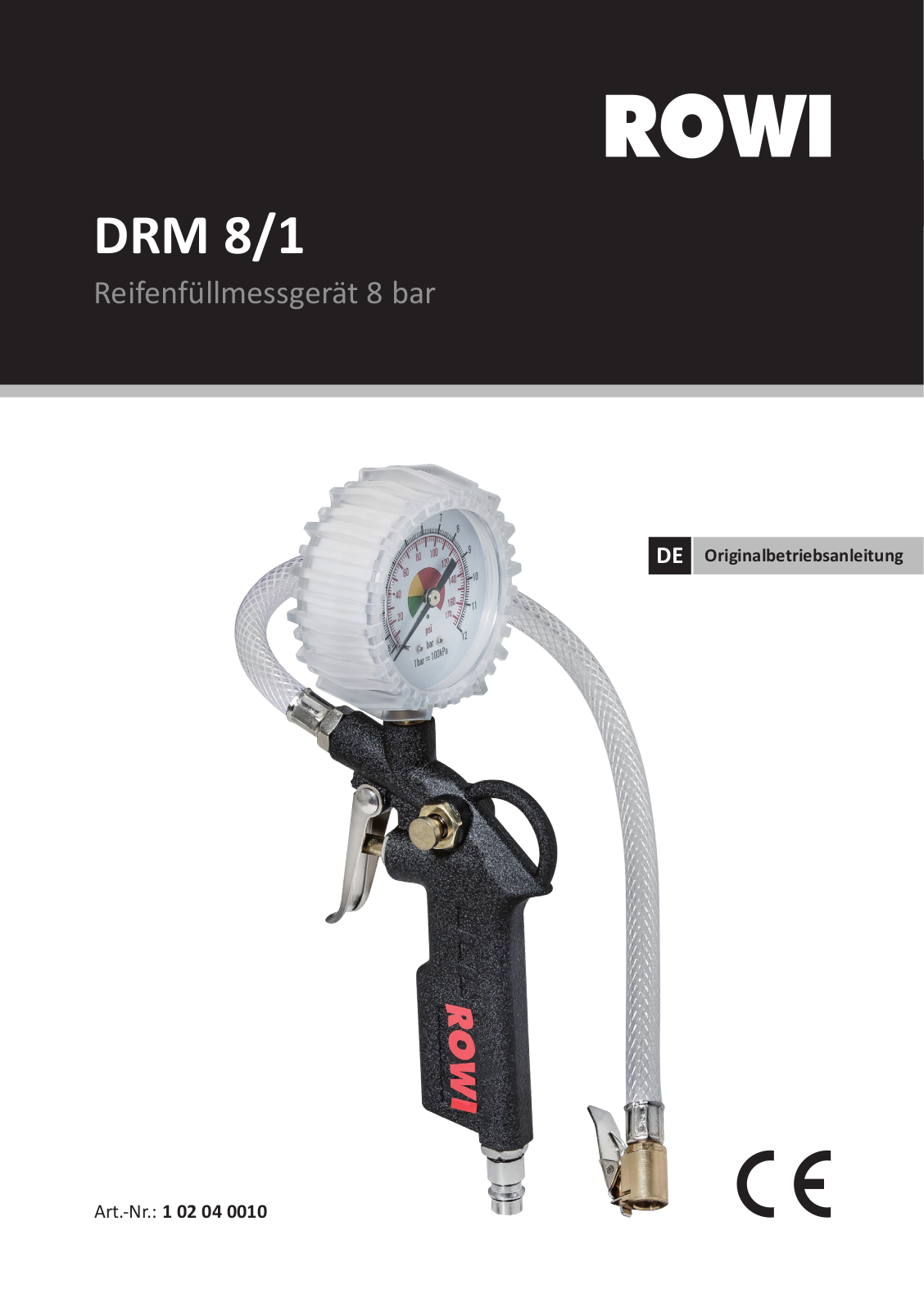 ROWI DRM 8-1 operation manual