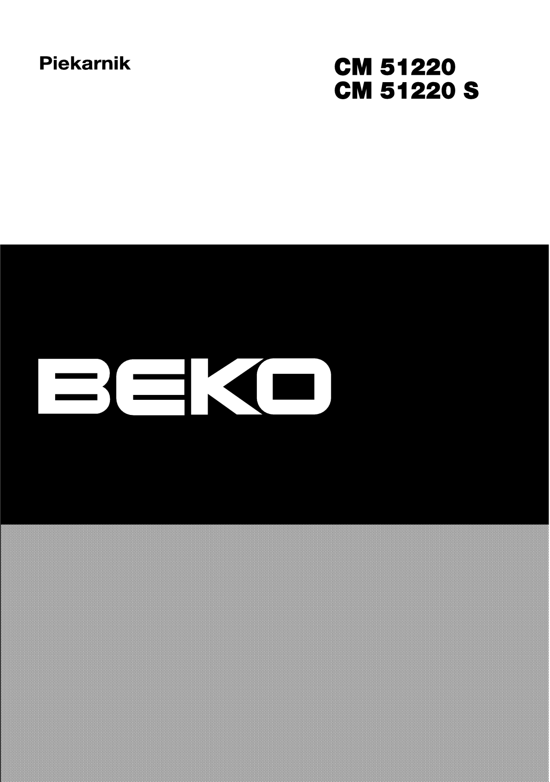 Beko CM 51220, CM 51220 S Manual