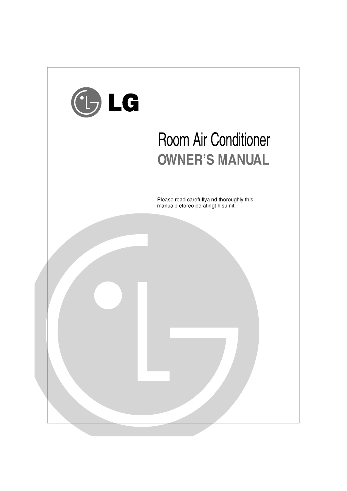 LG LS-R1262QC, LS-K2461QCABTRFLY, LS-R1262QCABTRFLY, LS-T1862PC, LS-K2466PCAEXPTEC Manual