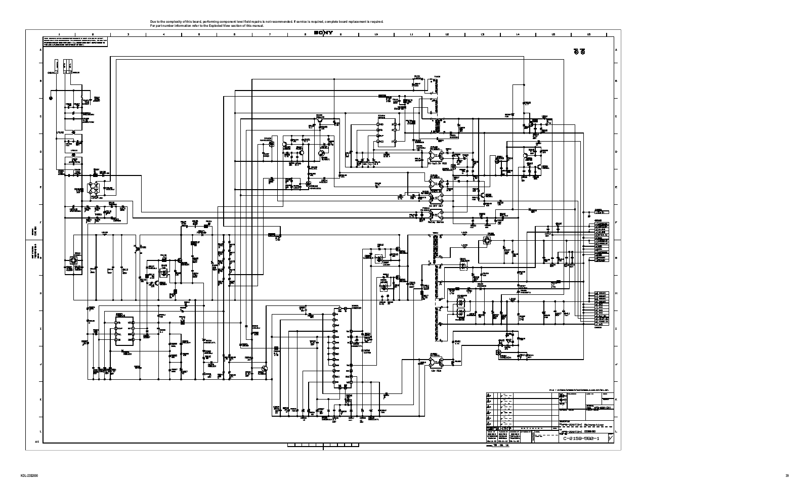 Sony APS-220 schematic