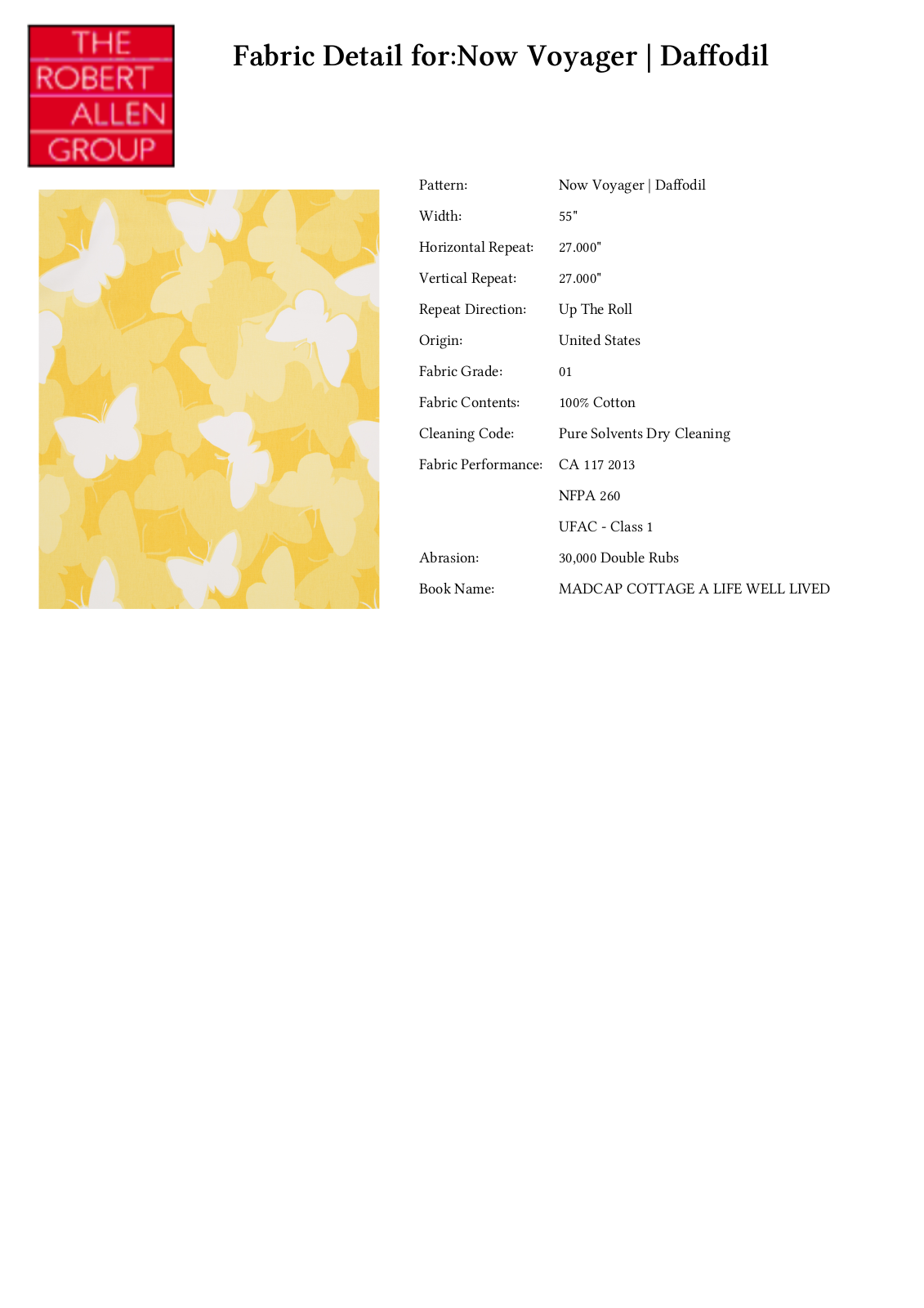 Robert Allen RALF1401 Specifications - ManualMachine.com