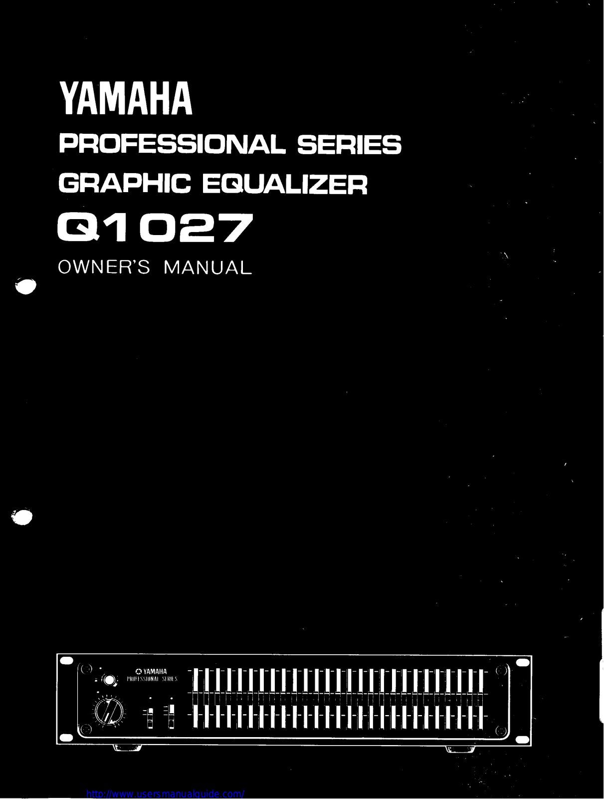 Yamaha Audio Q1027 User Manual