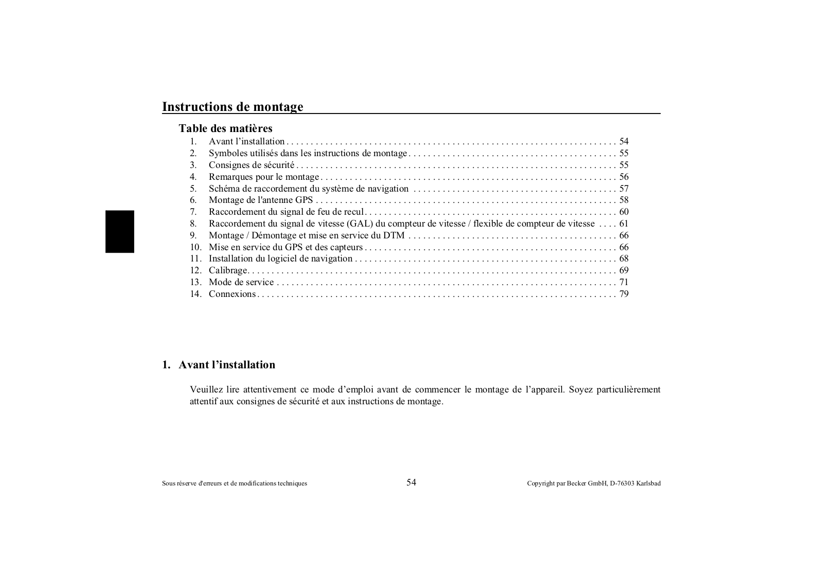 Becker DTMHighSpeed7913, DTMHighSpeed7910 User Manual