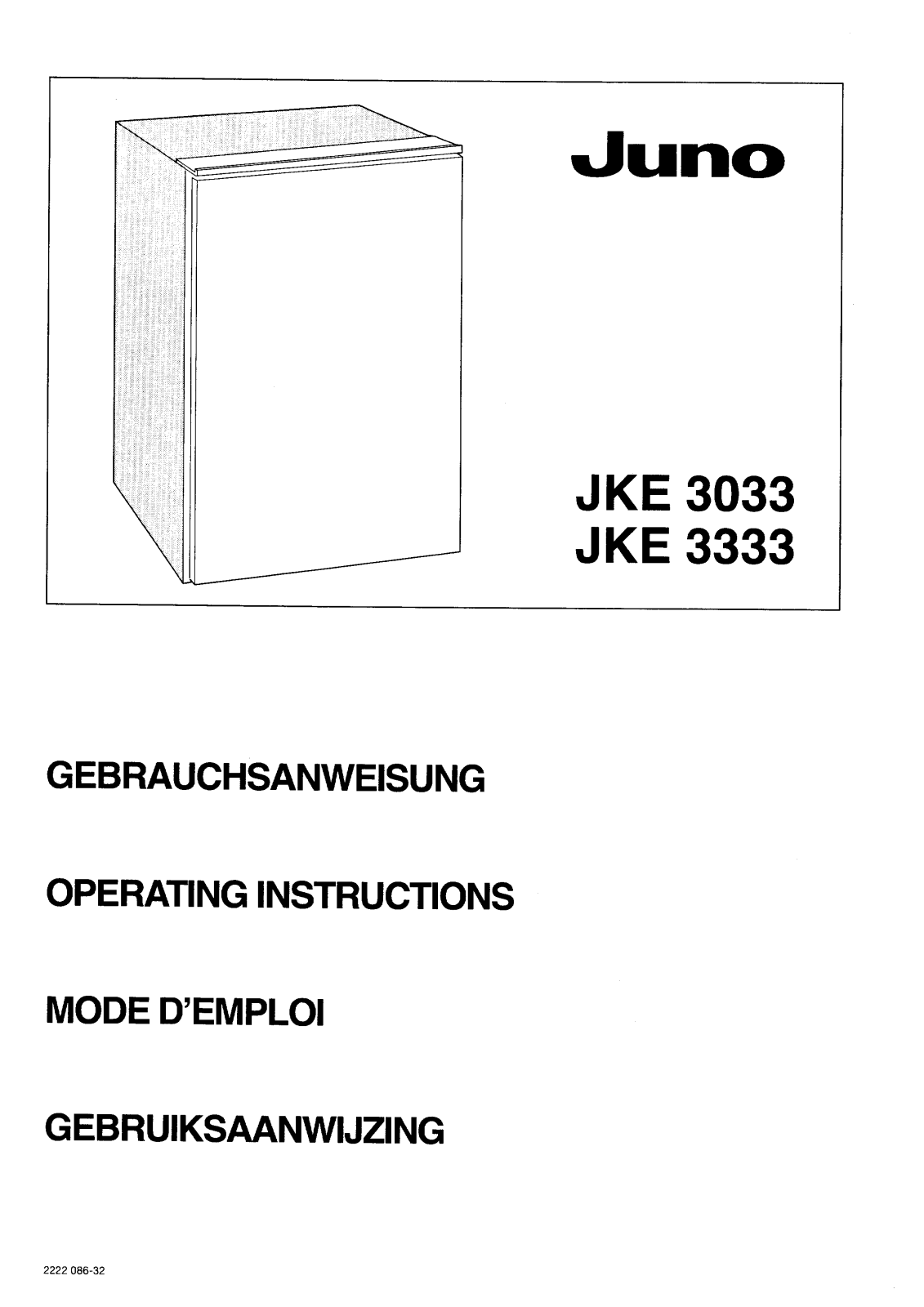 Juno JKE3033 User Manual