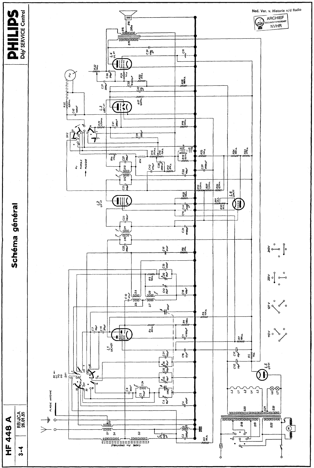 Philips HF448A Schematic - ManualMachine.com