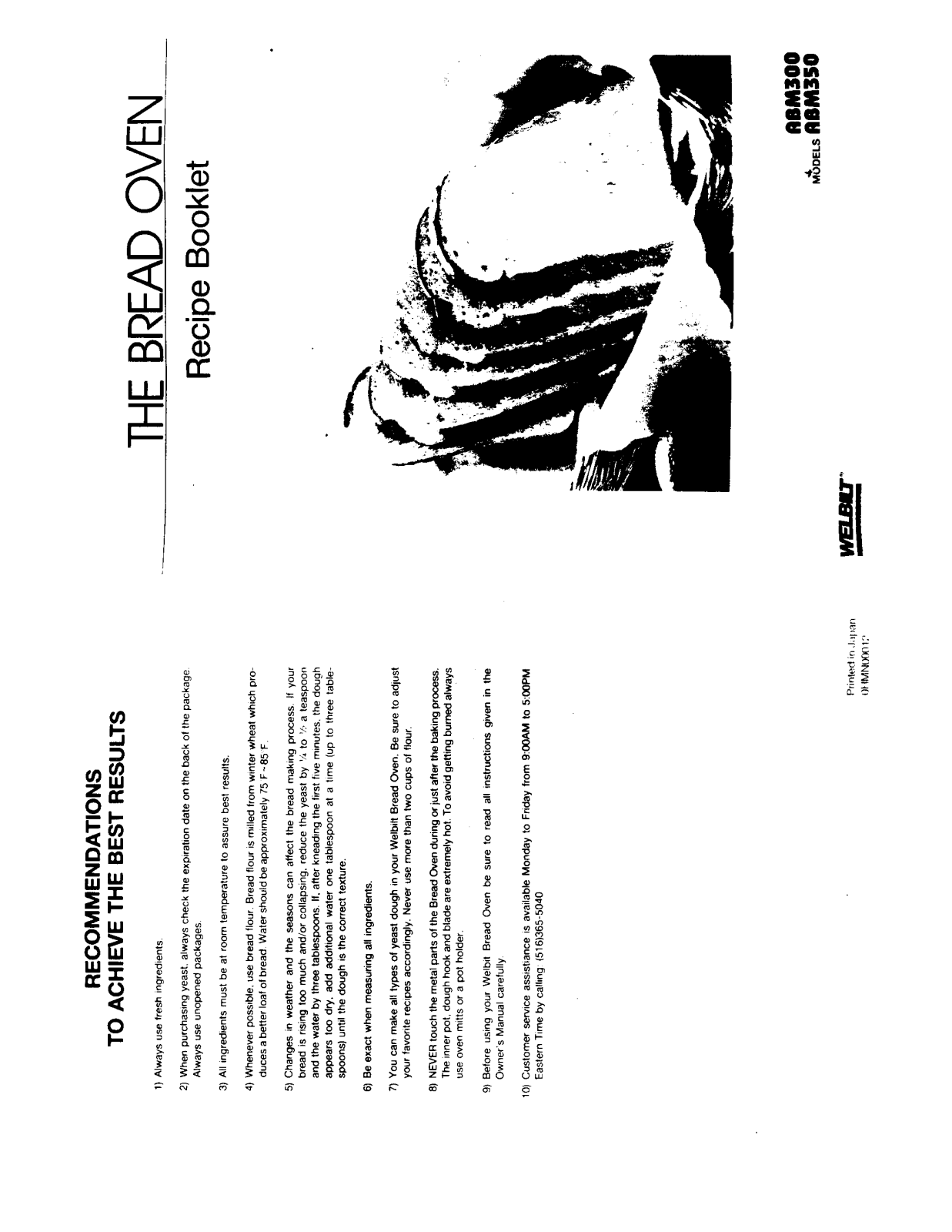 Welbilt ABM350 User Manual