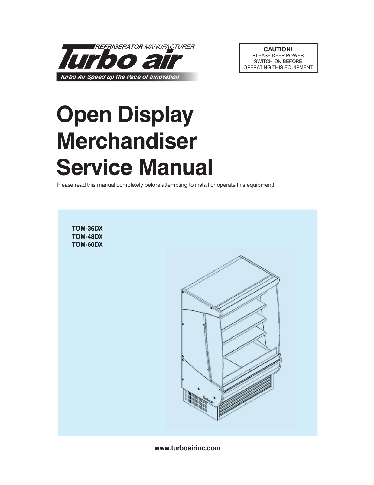 Turbo Air TOM-60-DX Service Manual