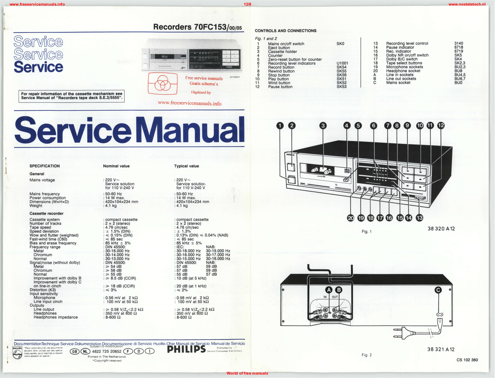 Philips 70fc153 Datasheet - ManualMachine.com