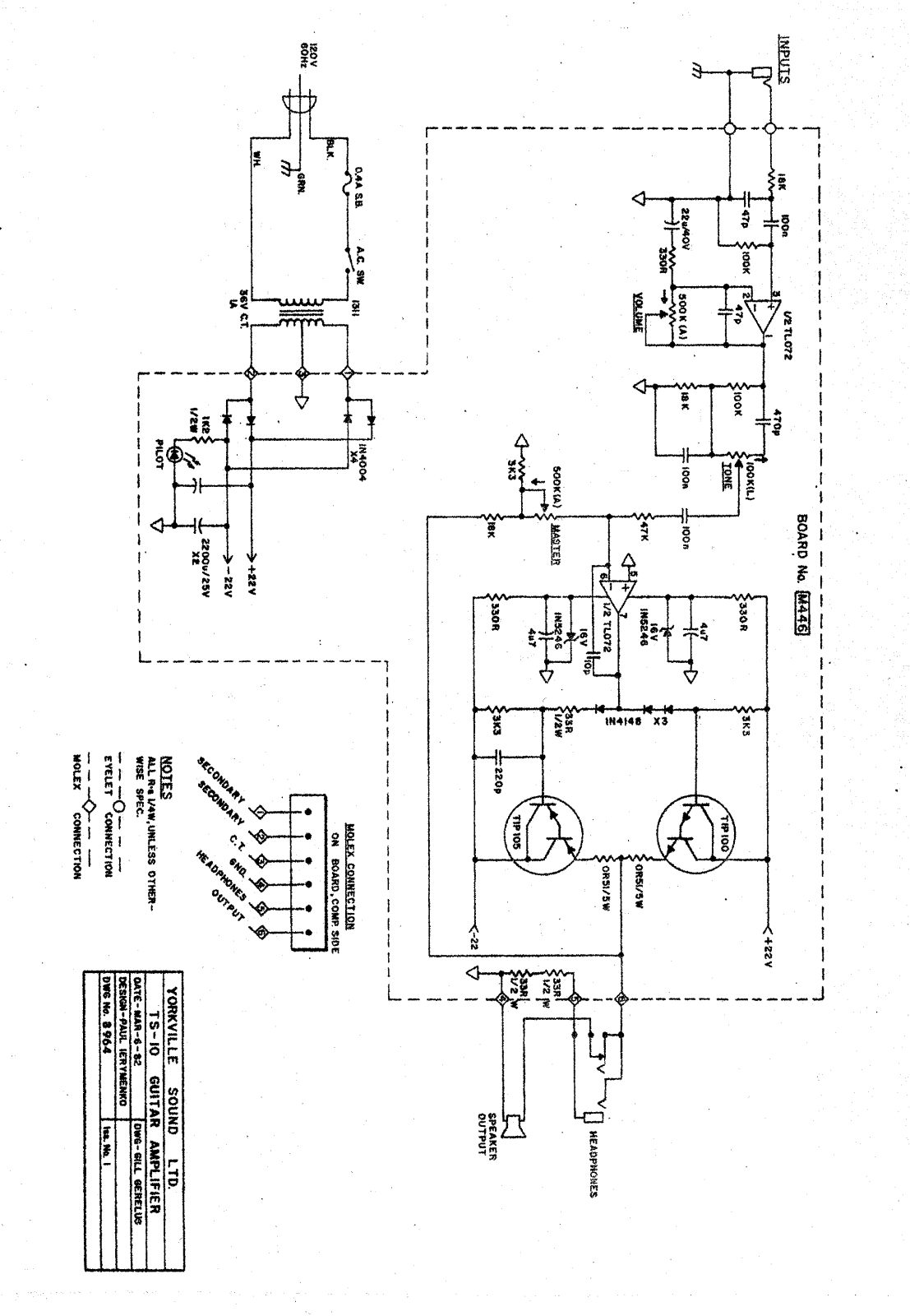 Traynor ts10 schematic