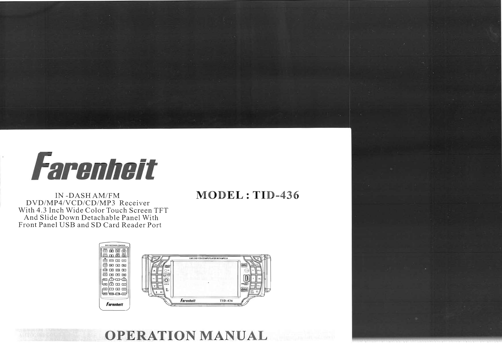 Farenheit Technologies TID-436 User Manual