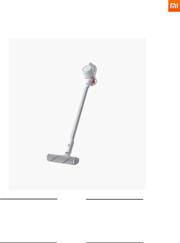 Xiaomi Mi Handheld Vacuum Cleaner User Manual