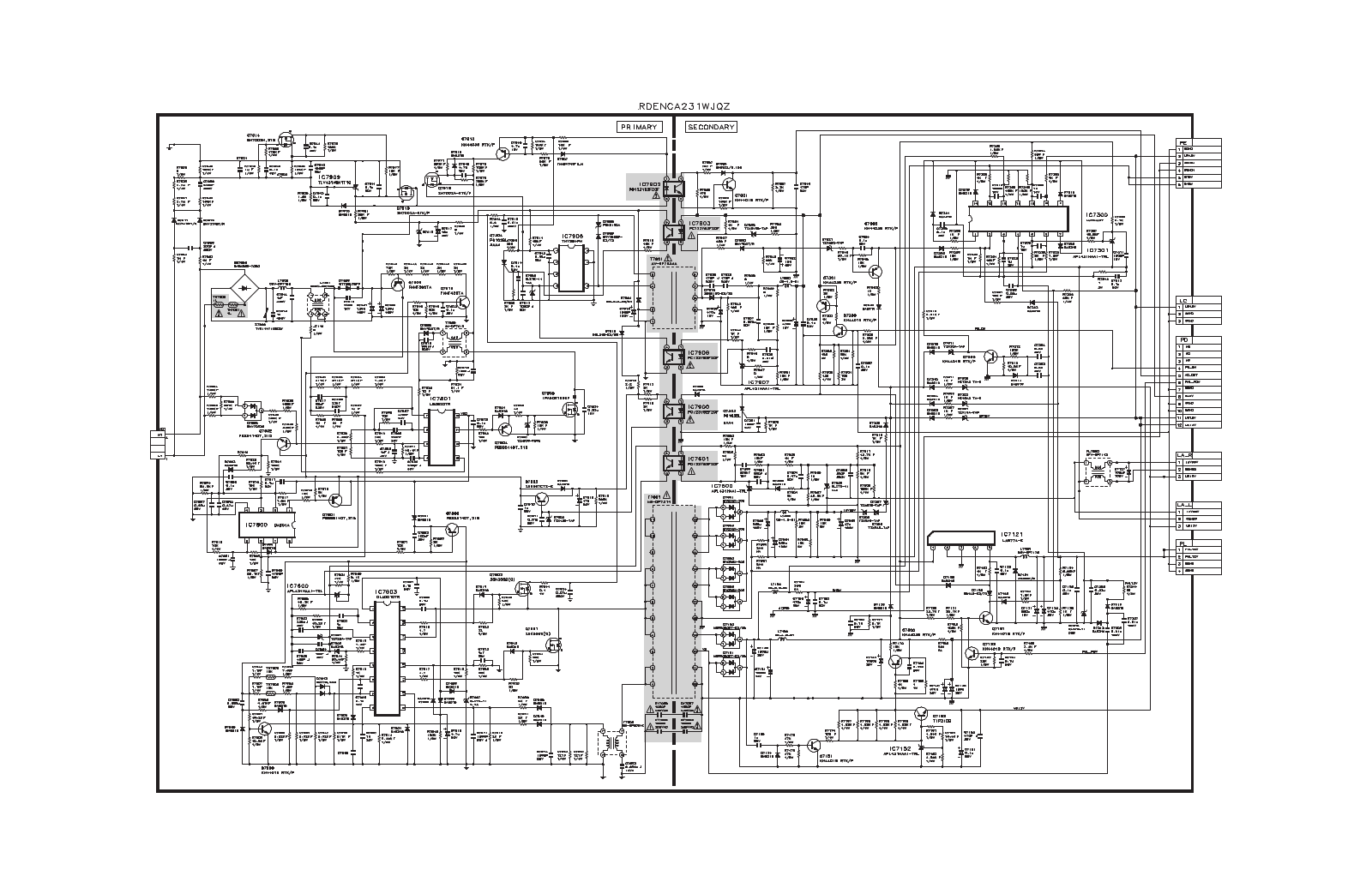 SHARP RDENCA231WJQZ schematic