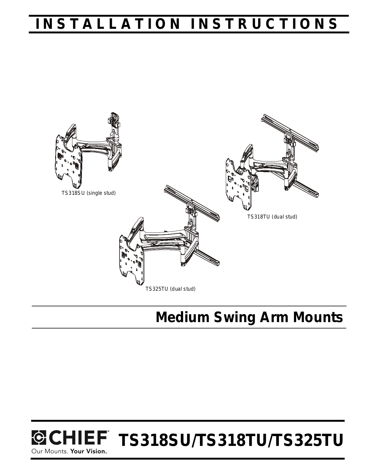 CHIEF TS318TU User Manual