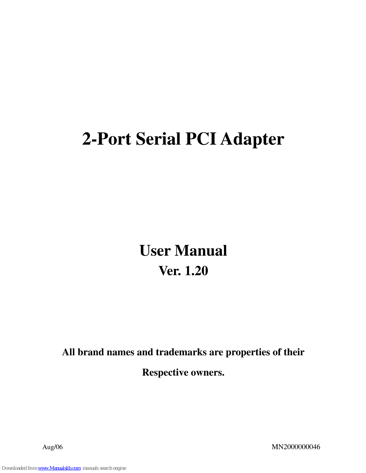 STL I-142 User Manual