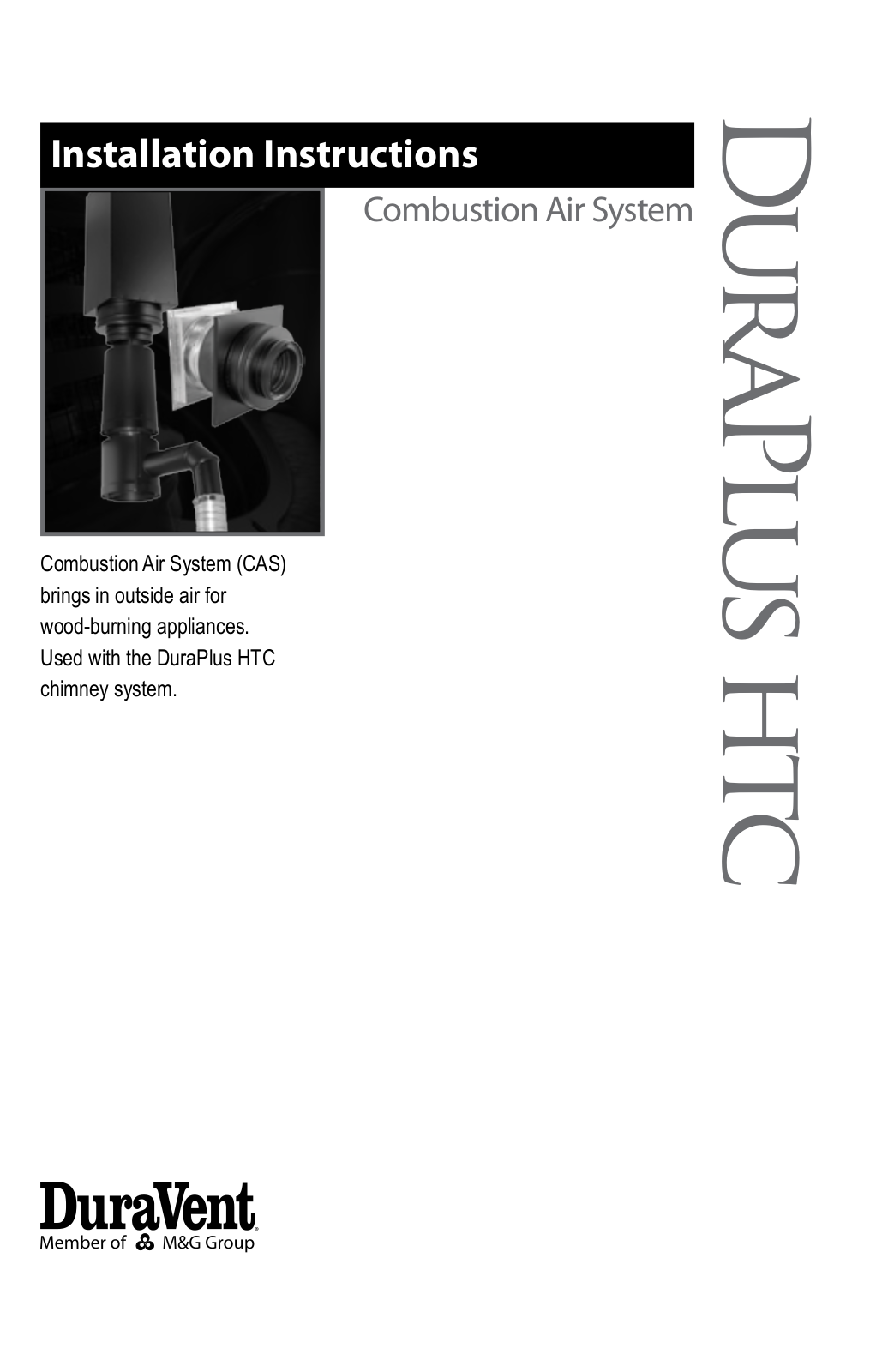 DuraVent Combustion Air Systems for DuraPlus HTC User Manual