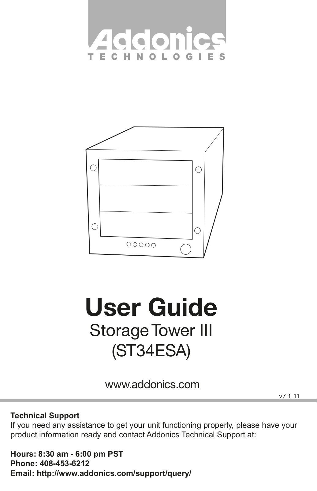 Addonics Technologies ST34ESA User Manual